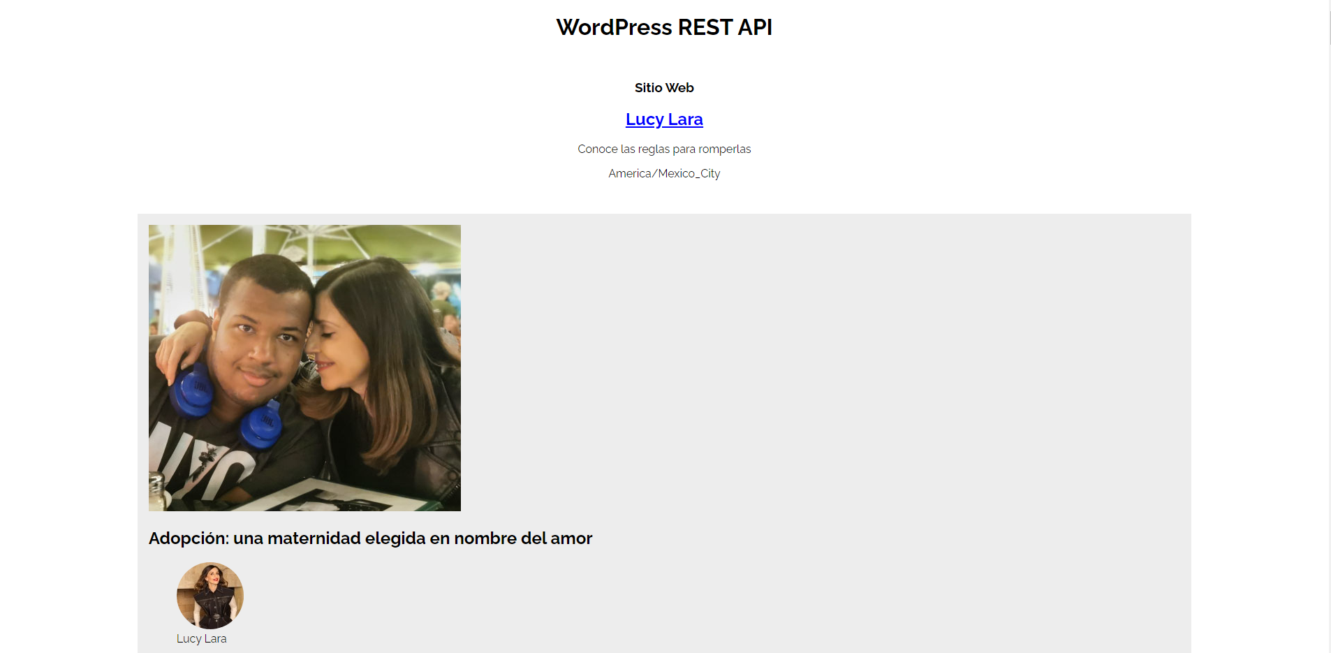 WordPress API